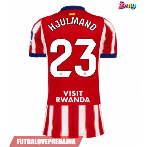 Lacne Ženy Futbalové dres Atletico Madrid Morten Hjulmand #23 2026-27 Krátky Rukáv - Domáci
